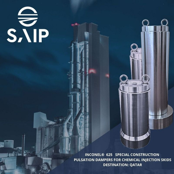 High pressure pulsation dampeners