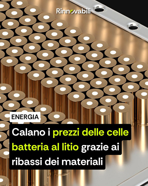 Lithium battery cells: falling prices