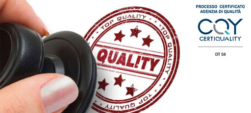 Certificazione di qualità DT58 UNI EN ISO 9001